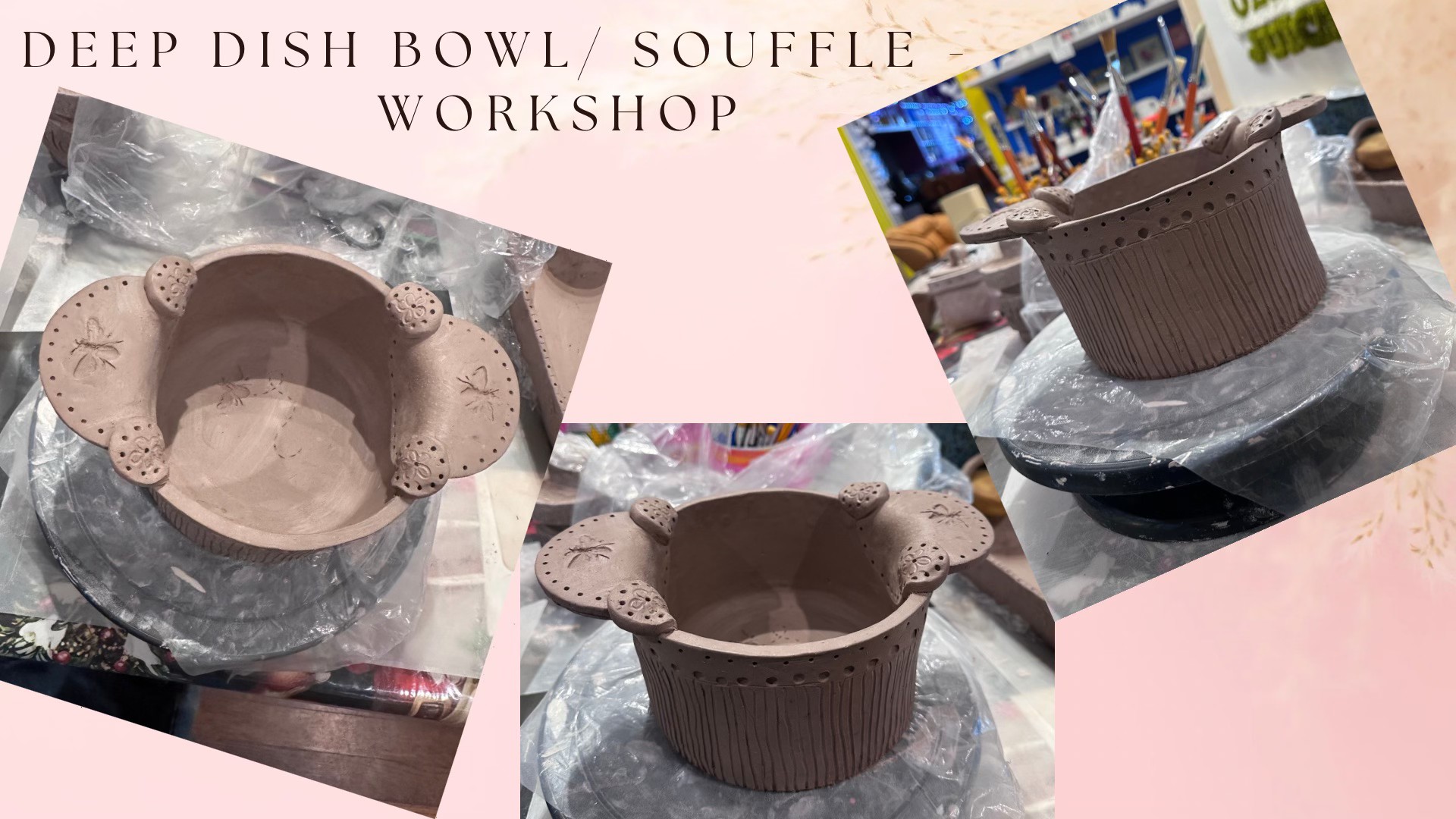 Slab Built Dish Bowl/Souffle