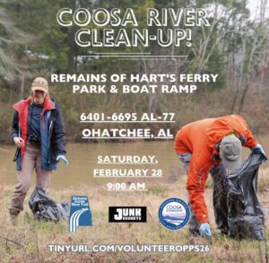 Coosa River Cleanup with the Coosa Riverkeeper