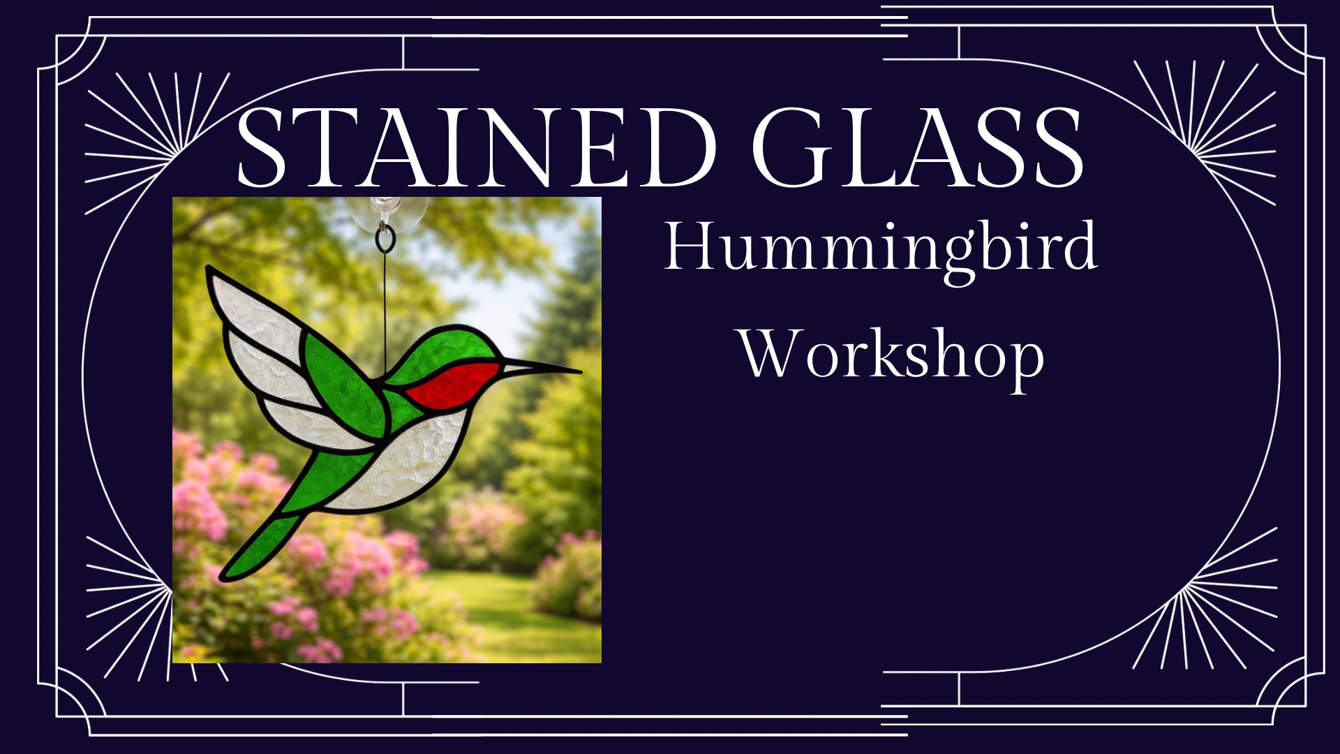 Hummingbird Stained Glass