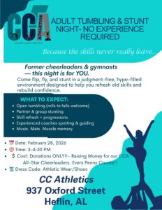 Adult Tumbling & Stunt Night