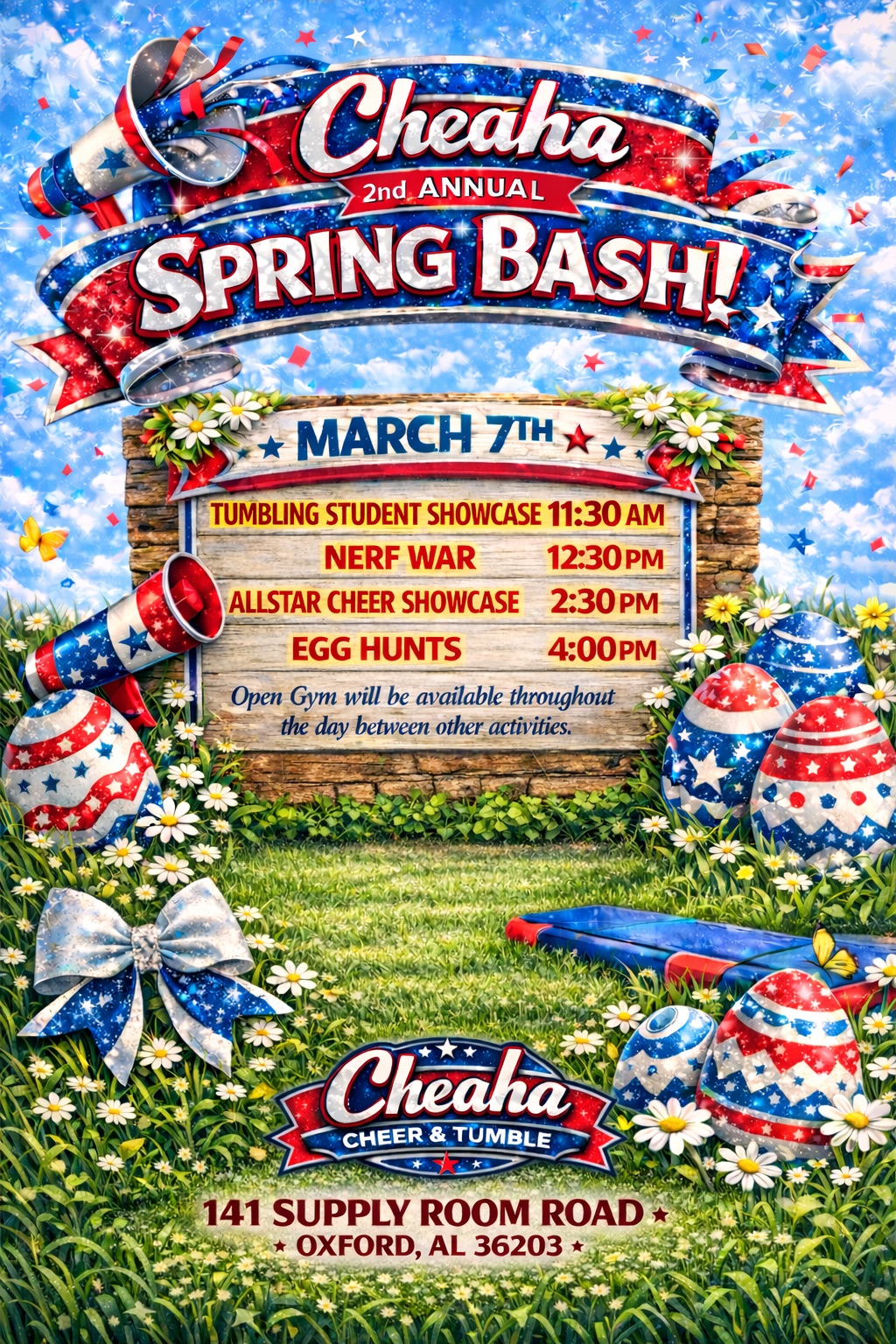 Spring Bash Oxford: Cheaha Cheer & Tumble