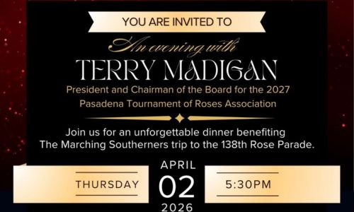 Jax State to Host “An Evening with Terry Madigan” in Support of Marching Southerners’ Rose Parade Journey