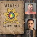 Wanted photo with 4 mugshots and Sheriffs Office star