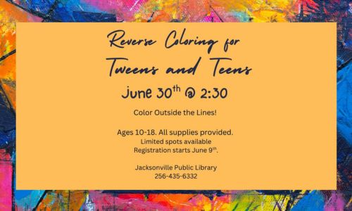 Reverse Coloring for TeensTweens