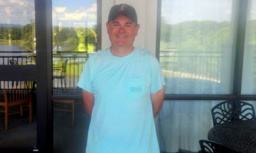 Chad Hare was on of two golfers to shoot 5-under-par 67 during Saturday’s first round of the Gadsden City Championship at Twin Bridges. (Photo by Joe Medley/East Alabama Sports Today)
