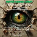 dinosaur eye busted canvas craft