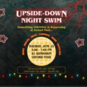 upside-down night swim