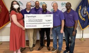 $4,300 presentation to Calhoun County Chamber of Commerce Foundation by Sparklight