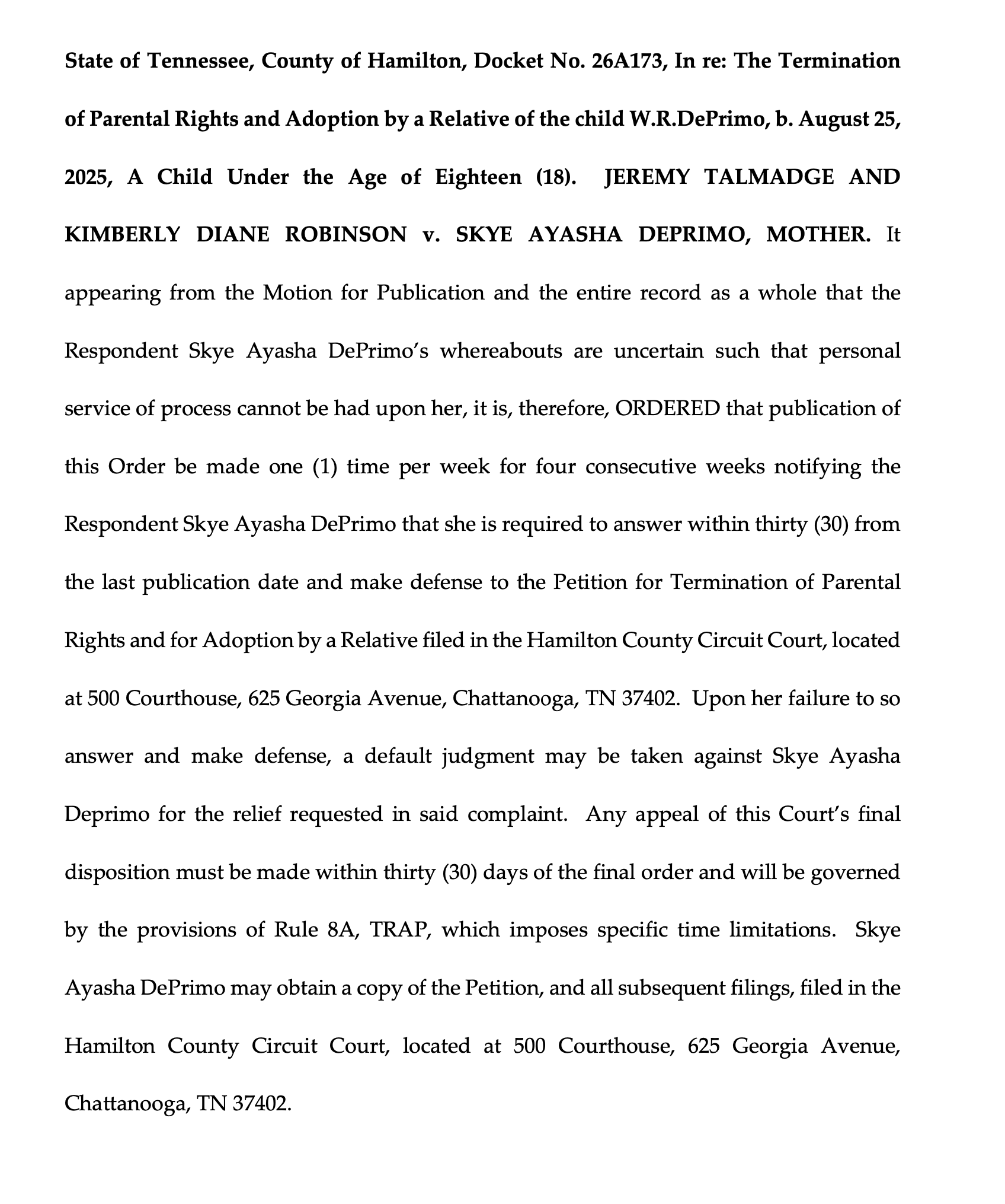 Legal Notice