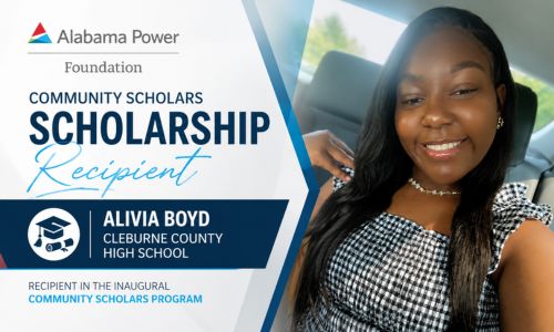 Alabama Power Foundation Announces Cleburne County High School student Alivia Boyd as Scholarship Recipient in Inaugural Community Scholars Program 
