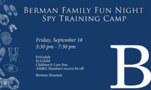 Berman Family Fun Night Spy Training Camp