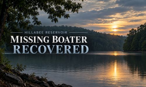 Missing Boater Recovered -- Hillabee Reservoir Calhoun County
