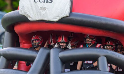 Clebvurne County football players wait to take the field for their game against White Plains on Friday at Heflin. The Tigers play host to Talladega this week. (Photo by Brad Campbell/sport-shutter.com)