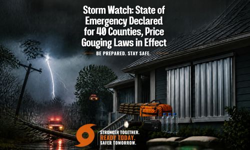 Storm Watch State of Emergency Declared for 40 Counties, Price Gouging Laws in Effect